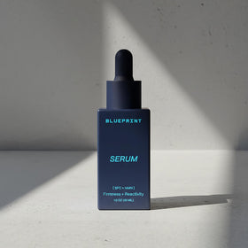Blueprint Bryan Johnson dropper dispensing serum, precise application benefit