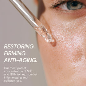Blueprint Bryan Johnson lightweight serum texture on hand for quick absorption