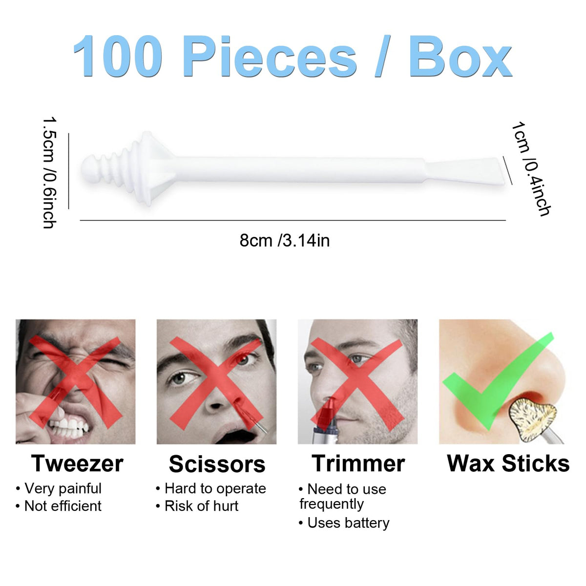 BlueZOO demonstration of applying wax to nostril entrance for cleaner airflow
