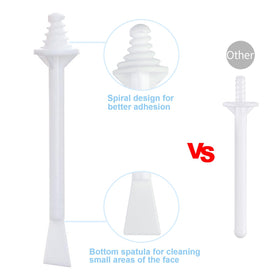 BlueZOO close-up of spiral rounded tip highlighting gentle fit for nostrils