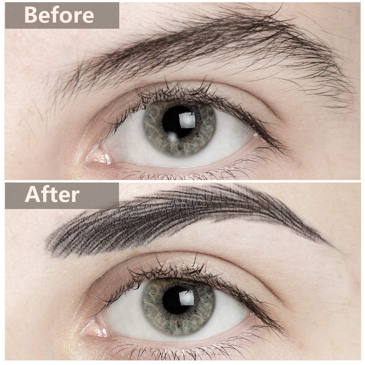 Blulu model applying sticker to show quick grooming benefit