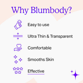 BLUMBODY pad worn overnight in bedroom supporting comfortable sleep