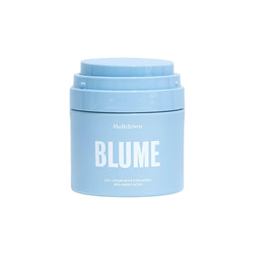 Blume Meltdown front packaging showing lightweight gel moisturizer benefits