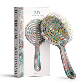 BLUSHMARKS front view of detangler brush showing shape and color benefit gentle styling