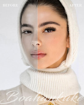 Boahankuke cotton lash band detail showing slim elastic band for comfortable wear