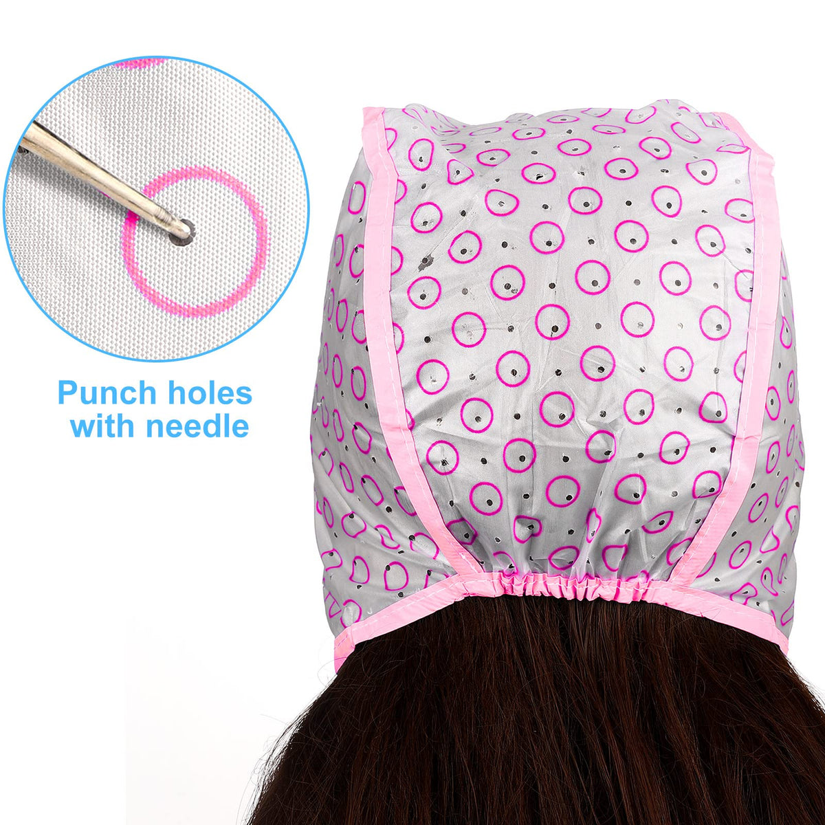 Boao highlight cap worn by model demonstrating neat in-use sectioning benefit