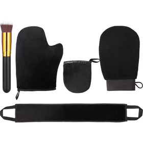 Boao front view of full applicator kit showing all five pieces and organization benefit