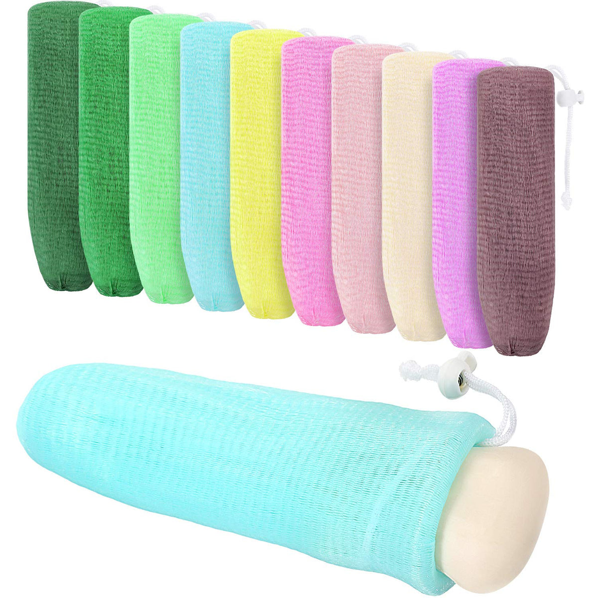 Boao front view of mesh pouch showing packaging and easy foam creation