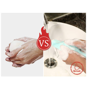 Boao rich lather in hand showing efficient foaming and less soap usage