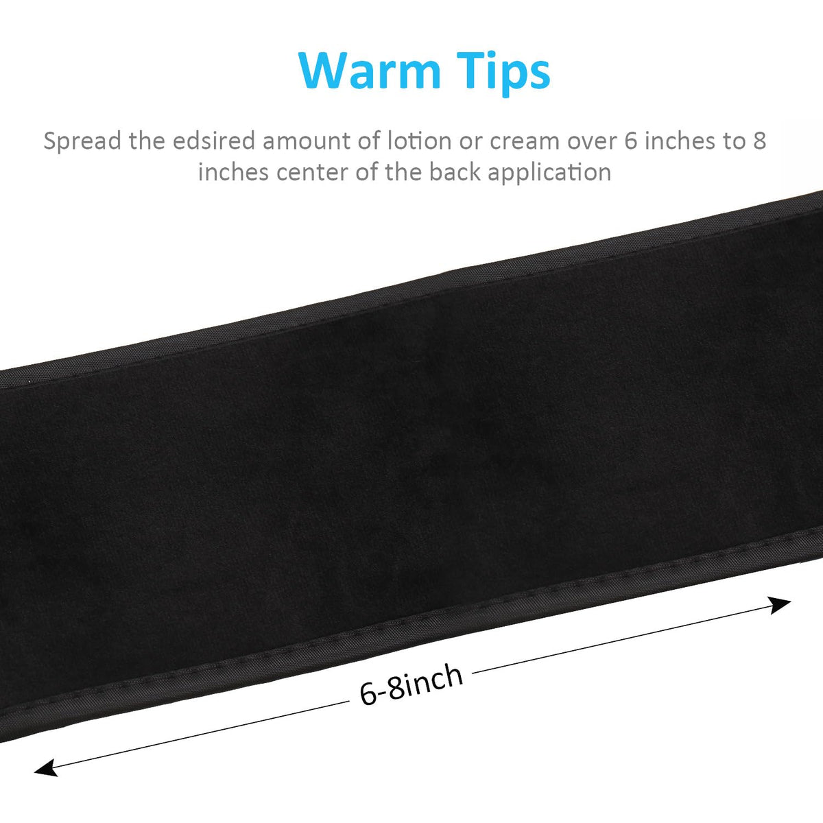 Boao tanning mitt highlighting thumb zone for controlled, streak-free application