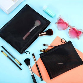 Boao set with makeup and toiletries demonstrating tidy travel packing