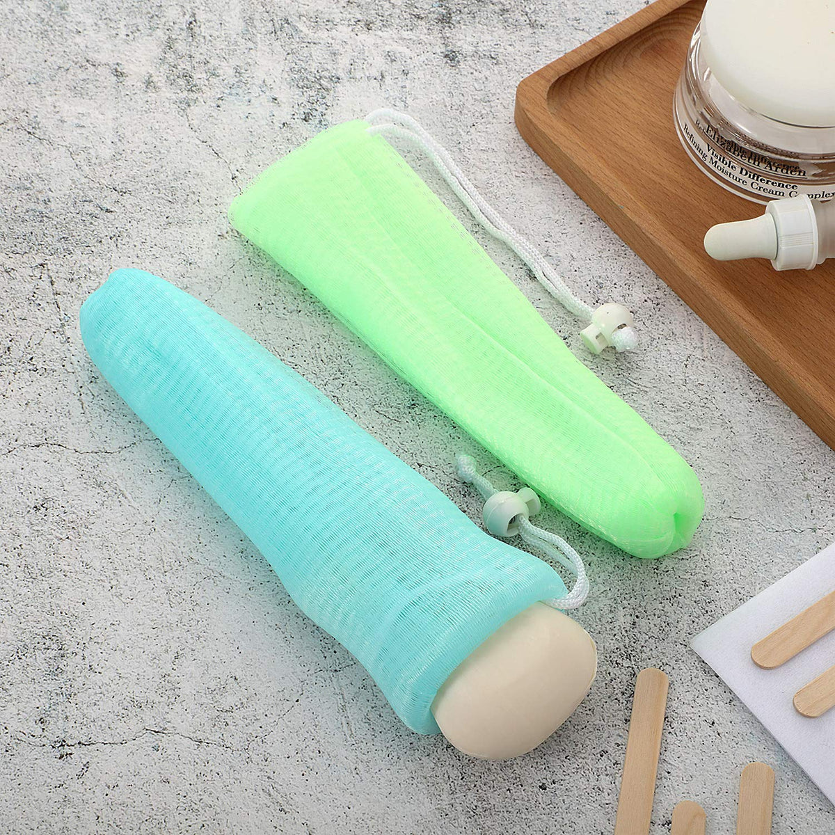 Boao soap placed inside pouch highlighting protection and neat storage