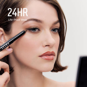 Bobbi Brown cream liner texture swatch showing creamy, blendable pigment
