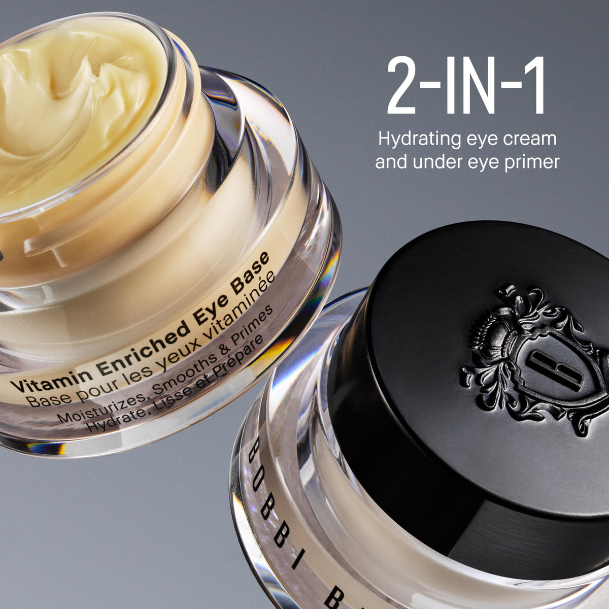 Bobbi Brown ingredients label highlighting hyaluronic acid vitamin blend