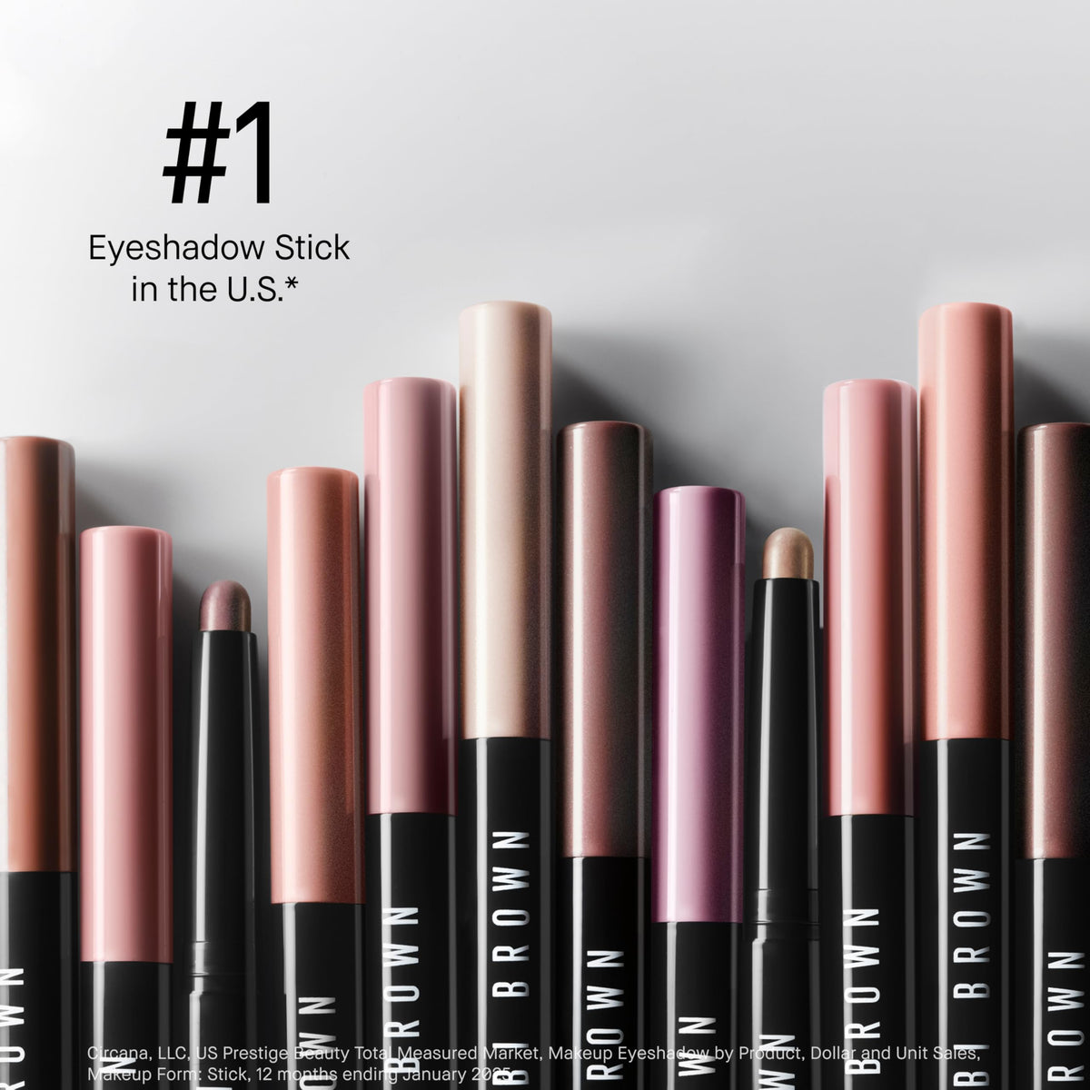 bobbi brown applying Moonstone on eyelid demonstrates quick swipe-and-blend benefit