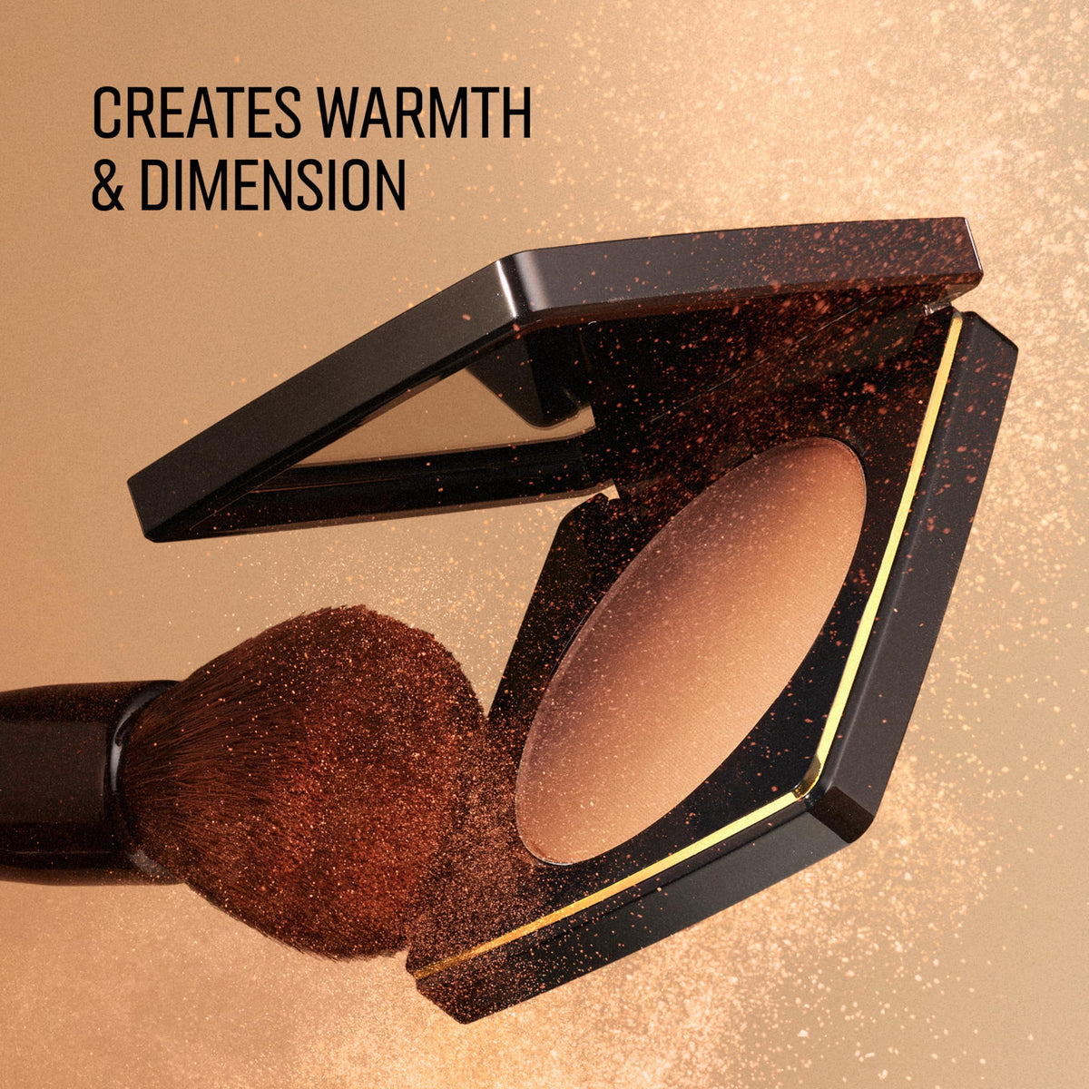 Bobbi Brown open compact in Golden Light showing true shade tone