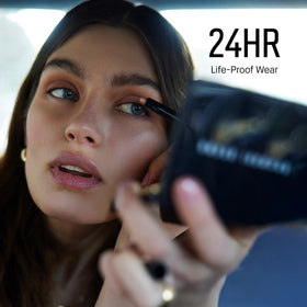 Bobbi Brown shadow stick with cap off highlighting compact design and on-the-go use