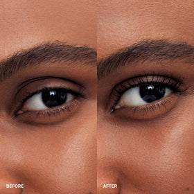 Bobbi Brown mascara brush close-up displaying tapered tip for precise lash reach