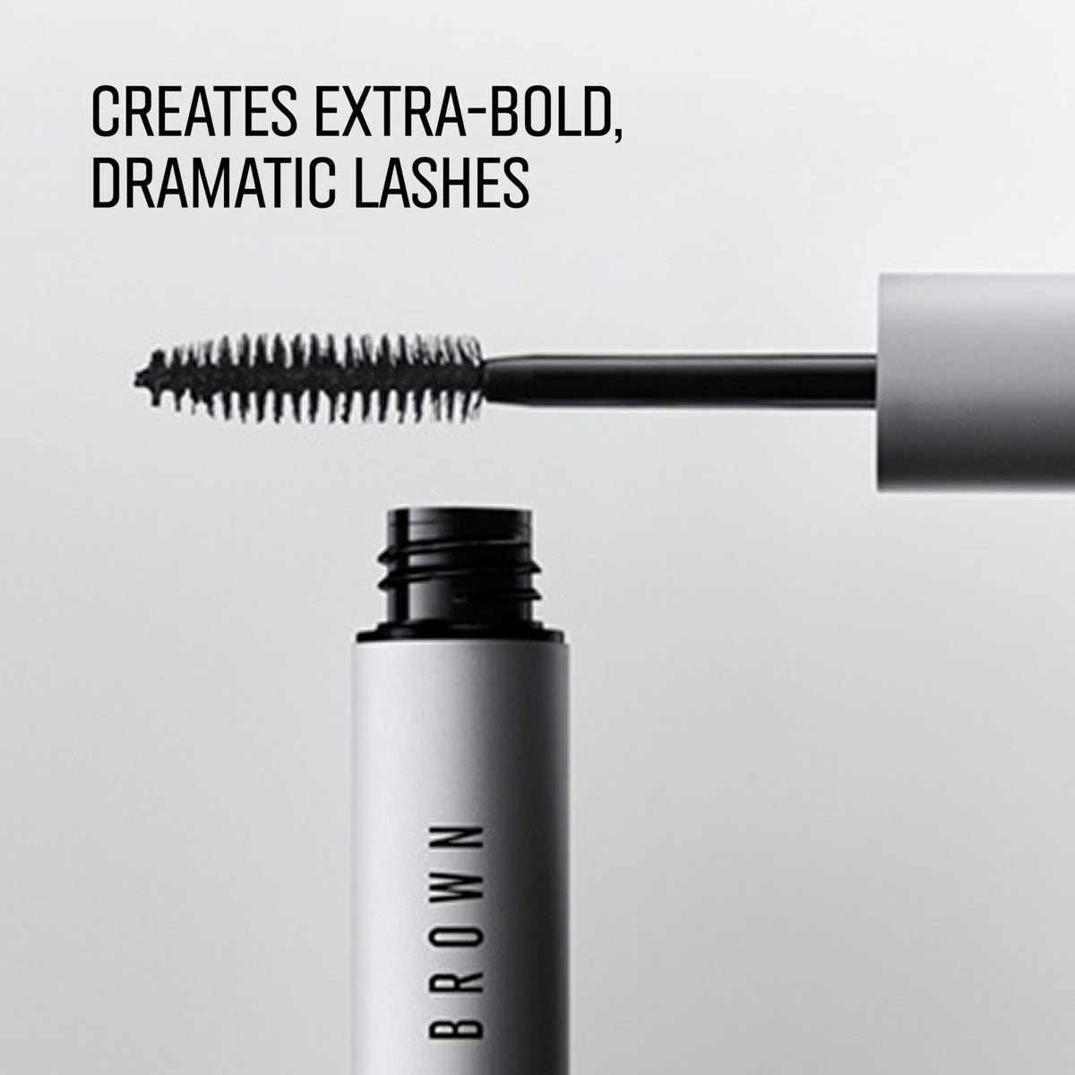 Bobbi Brown mascara applied on model showing dramatic smokey-eye enhancement
