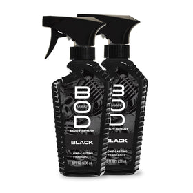 BOD man front packaging showing bold black can and branding benefits