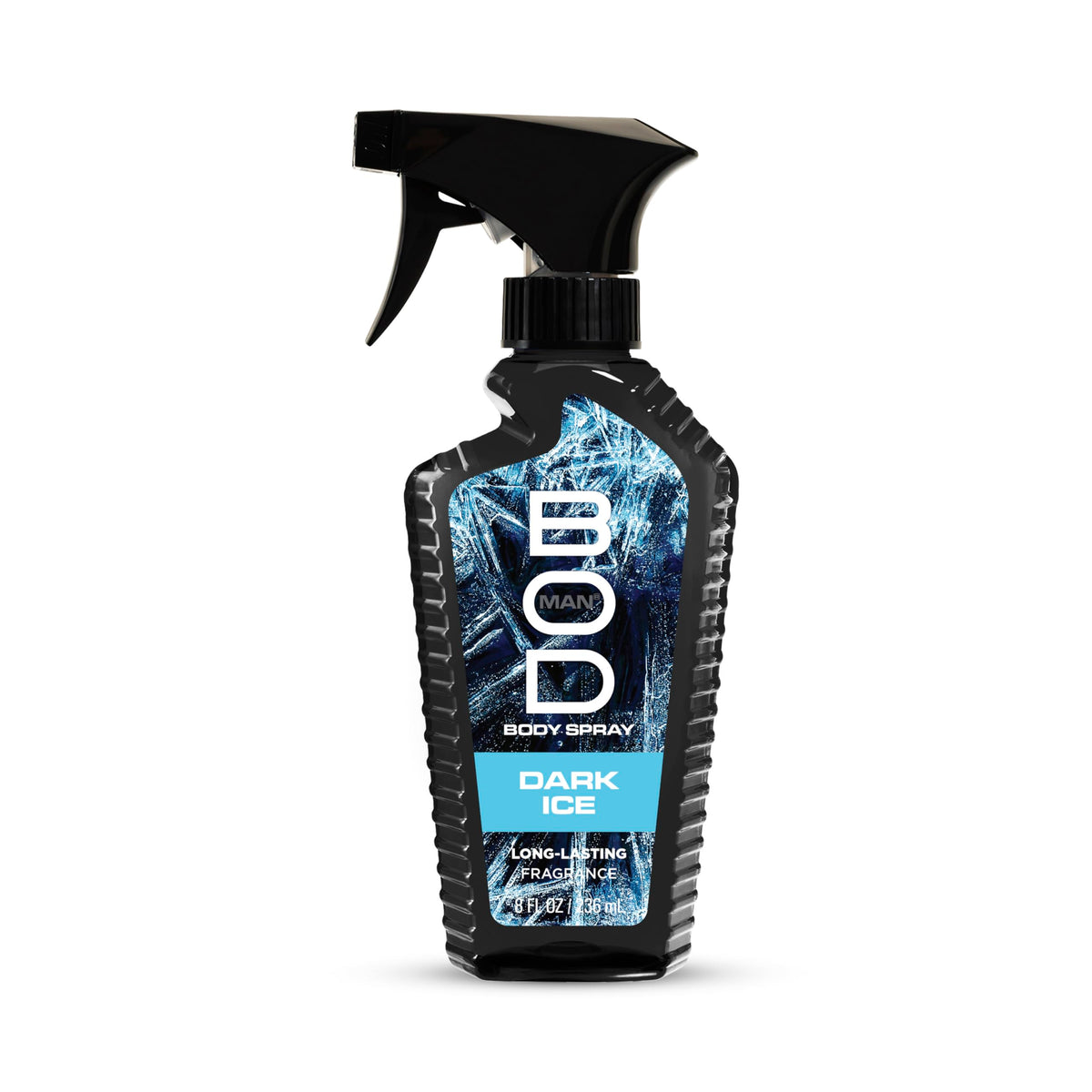 BOD man front bottle shot showing label and cool blue design for confident freshness