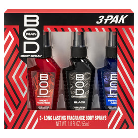 BOD man front packaging showing three sprays and easy gifting benefit
