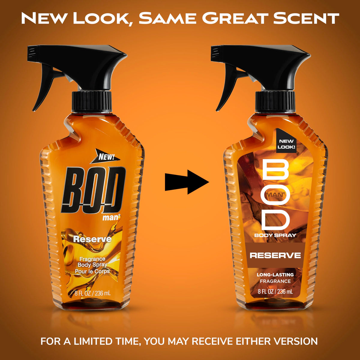 BOD Man Reserve side label detail highlighting scent notes and product info