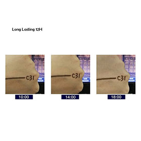 Bodermincer label showing 3# light brown shade for accurate color choice