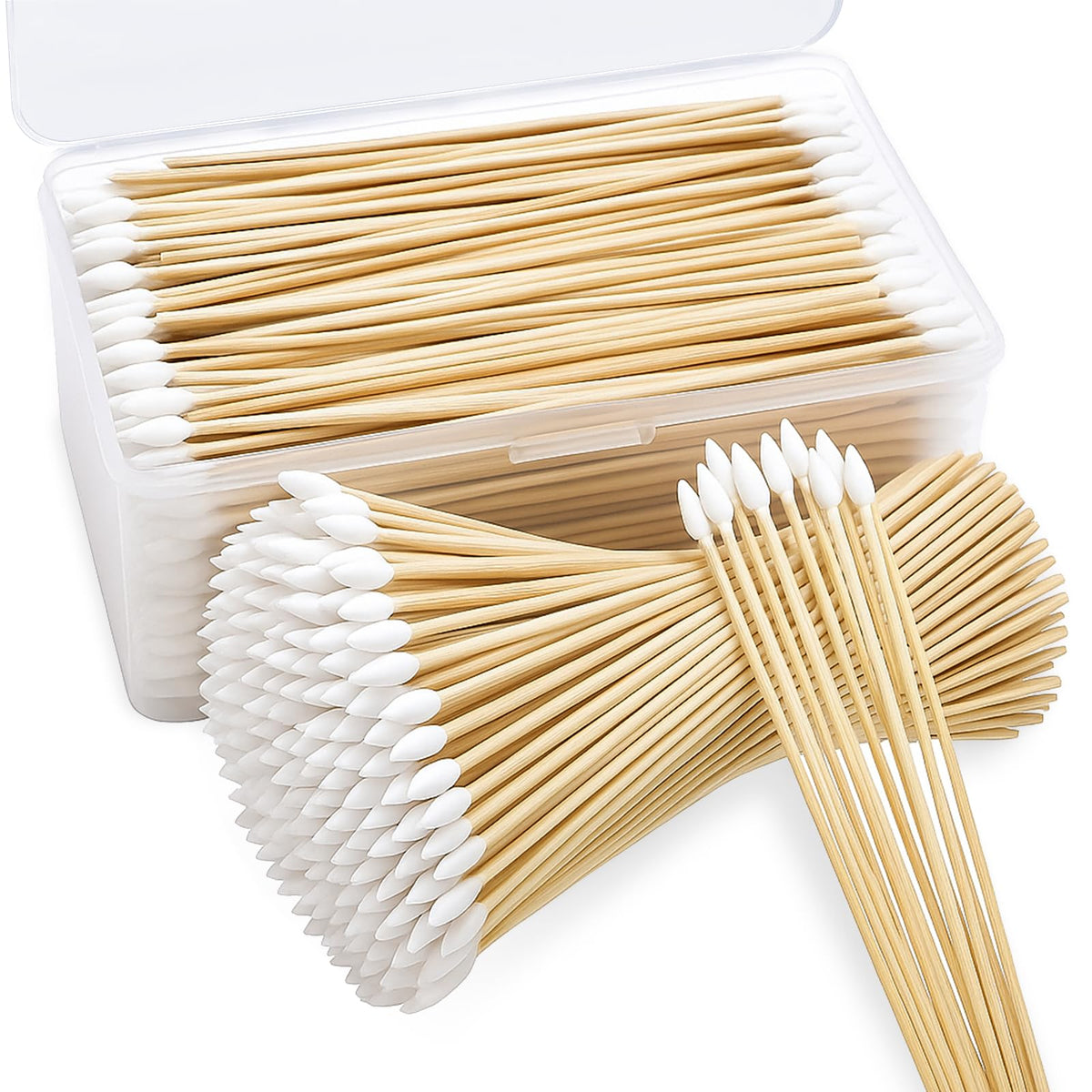 BODFPPC front packaging showing 500-count swabs and reusable box for organized storage