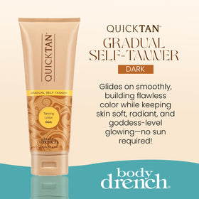 Body Drench lotion texture close-up demonstrating smooth, blendable finish