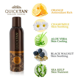 Body Drench QuickTan in beach bag ready for on-the-go bronzing convenience
