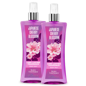 Body Fantasies front packaging showing Japanese Cherry Blossom scent for everyday freshness