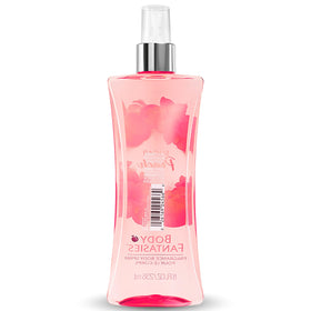 Body Fantasies back panel view showing ingredients and cruelty-free claim