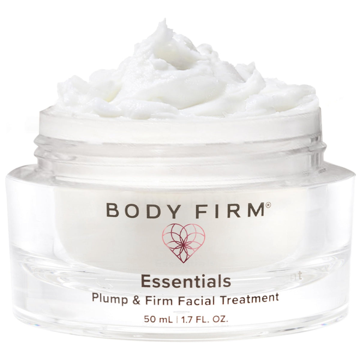 BODY FIRM jar front view showing product and clean design for easy recognition