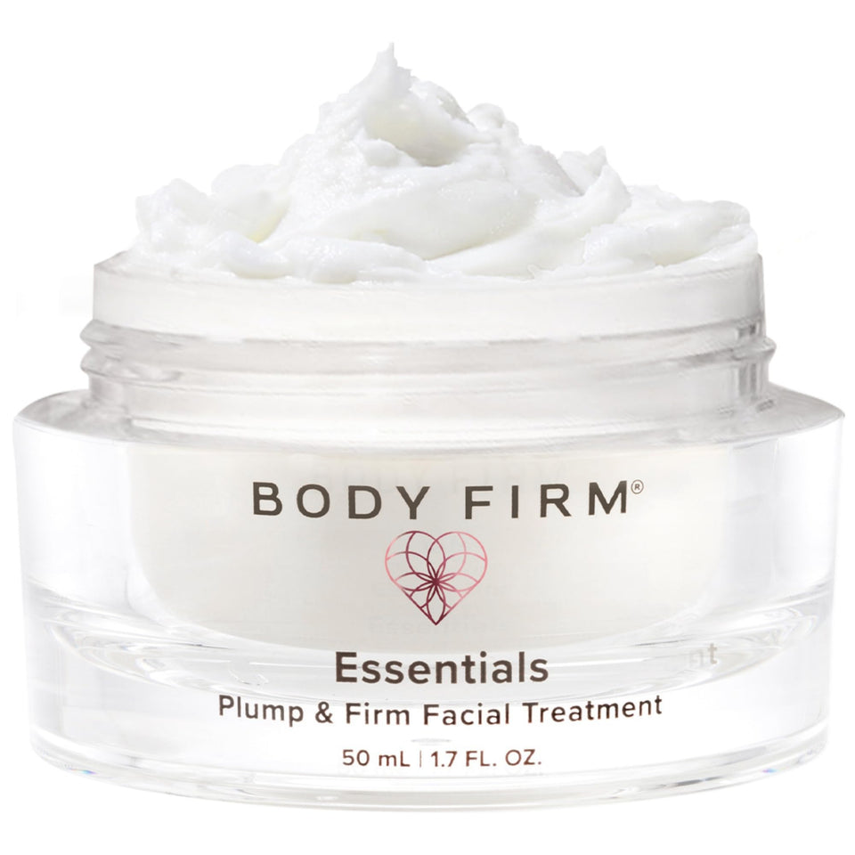 BODY FIRM jar front view showing product and clean design for easy recognition