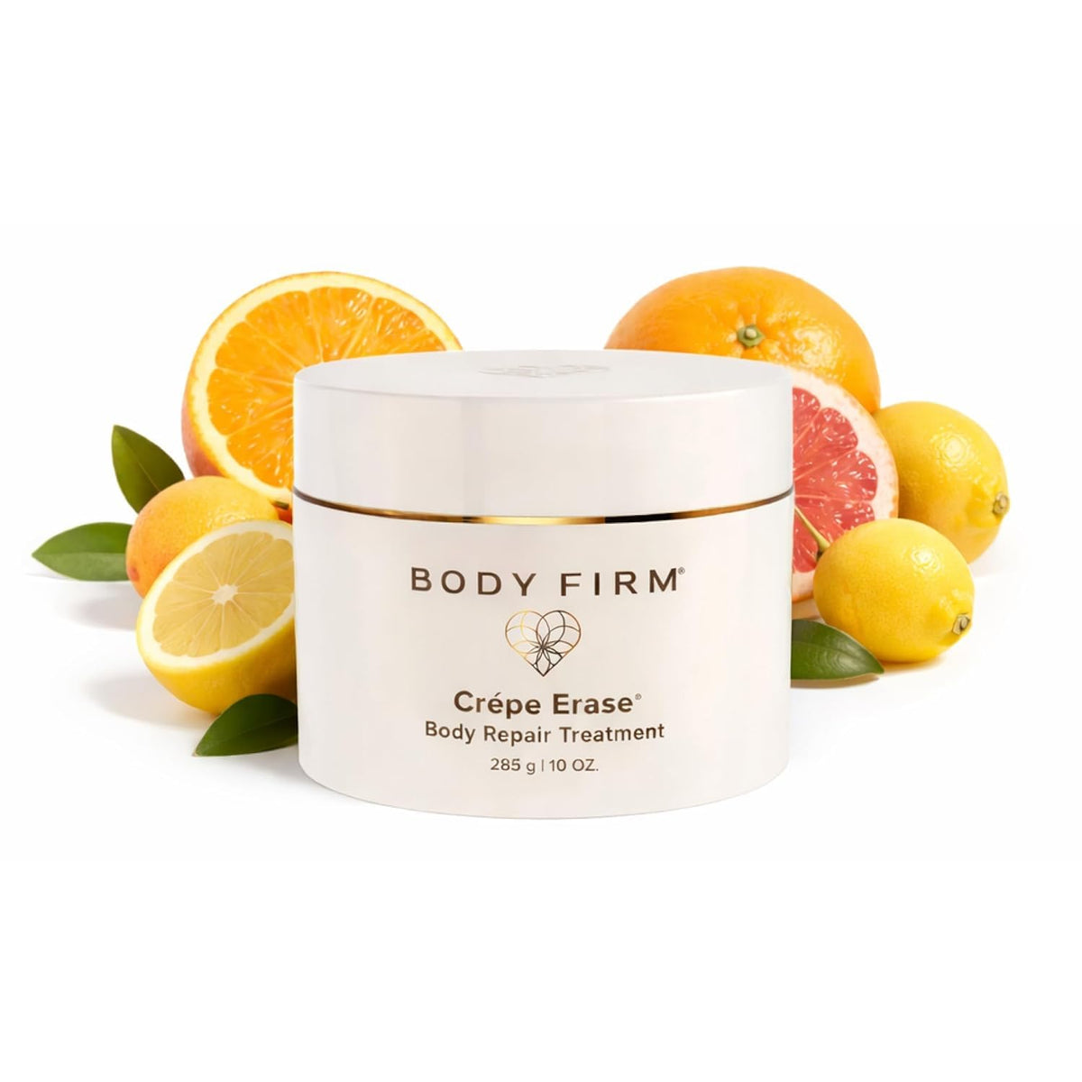BODY FIRM jar front packaging showing label and citrus scent benefit