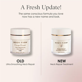 BODY FIRM cream texture close-up showing smooth consistency for quick absorption
