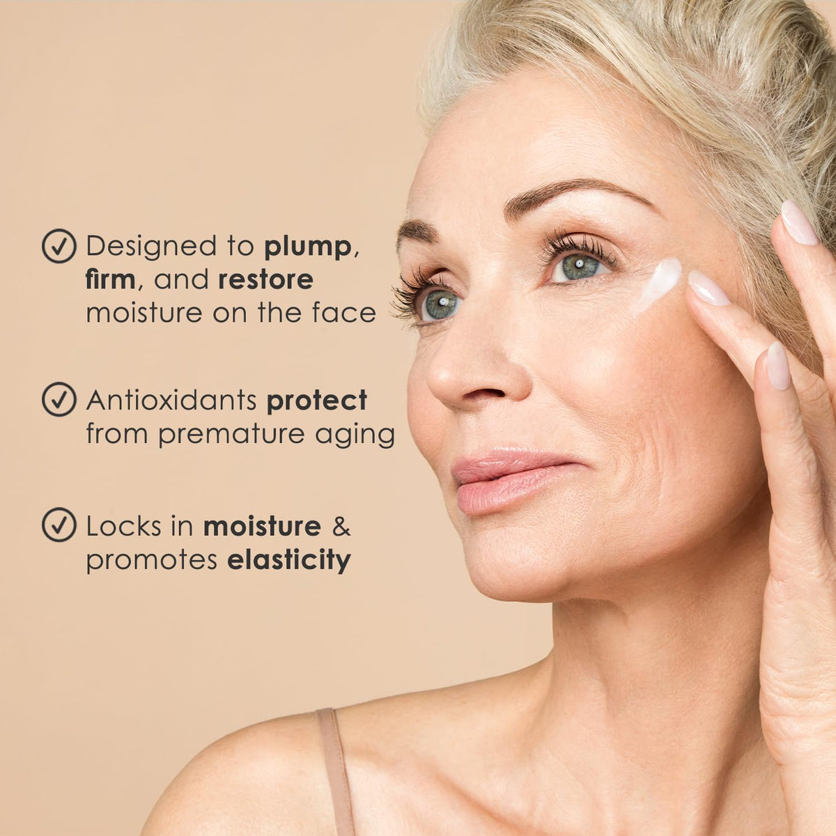BODY FIRM neck usage demonstration to firm and reduce crepey texture