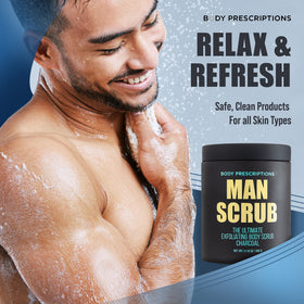 Body Prescriptions twist-top lid open for easy access in shower