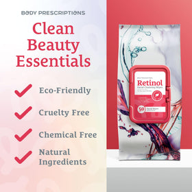 Body Prescriptions two tubs side-by-side to show total 100 wipes and compact portability