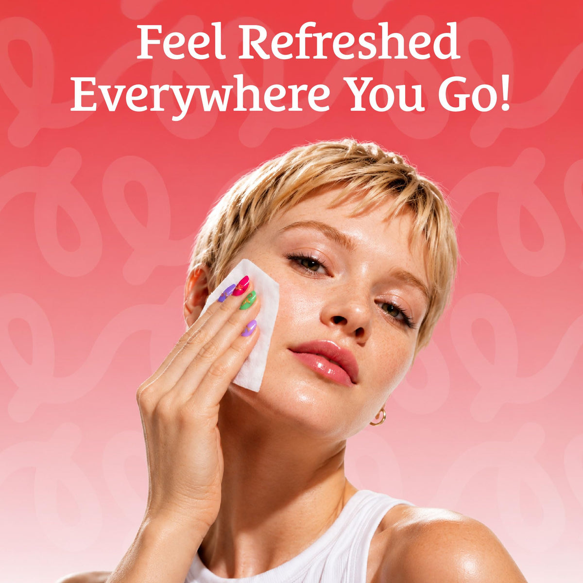 Body Prescriptions wipe removing eye makeup, showing efficient mascara and eyeliner removal