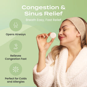 Body Restore steamer fizzing in shower producing soothing aromatic steam