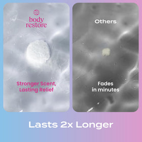 Body Restore steamer on shower ledge releasing vapors to create spa-like atmosphere