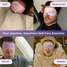 Body Restore mask held in hand showing scale and portable single-use convenience