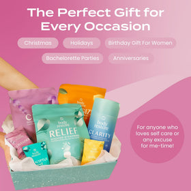 Body Restore open box with multiple tablets emphasizing ready-to-gift convenience benefit