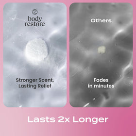 Body Restore steamer in hand for size comparison and convenient single-use benefit