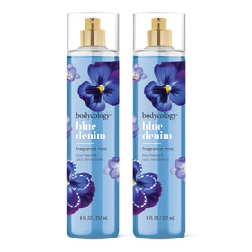 Bodycology Blue Denim front packaging showing clean bottle and label, easy identification