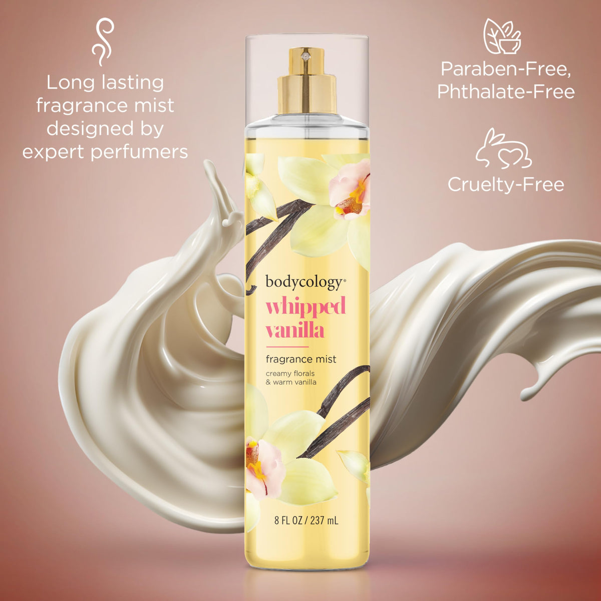 Bodycology placed on bathroom vanity highlighting everyday use and quick refresh benefit