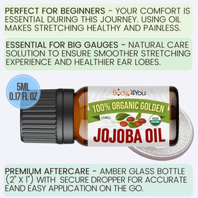 BodyJ4You oil droplet on fingertip demonstrating controlled dispensing benefit