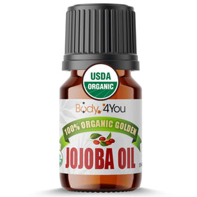 BodyJ4You amber dropper front packaging showing travel-friendly piercing oil